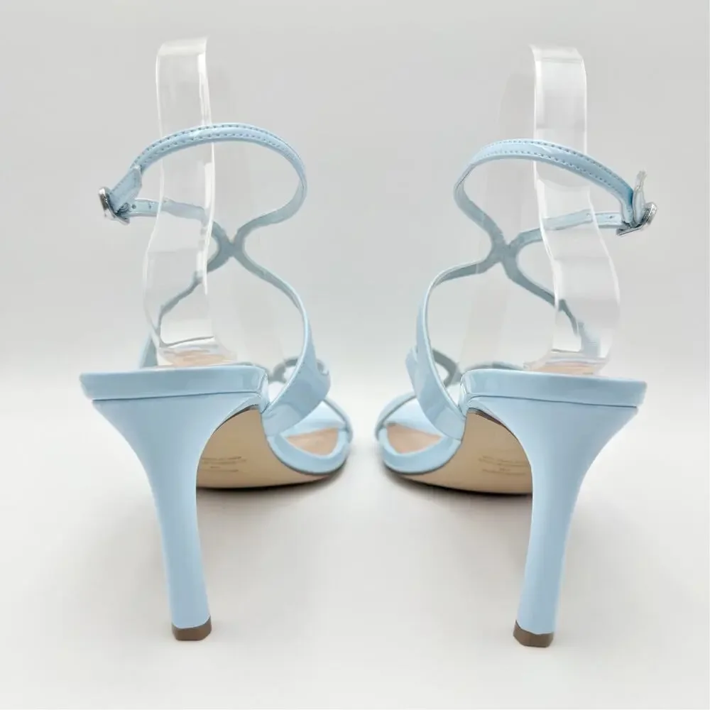 Steve Madden Womens Gracia Heel Sandals Size 7 M Blue Vegan Leather NIB